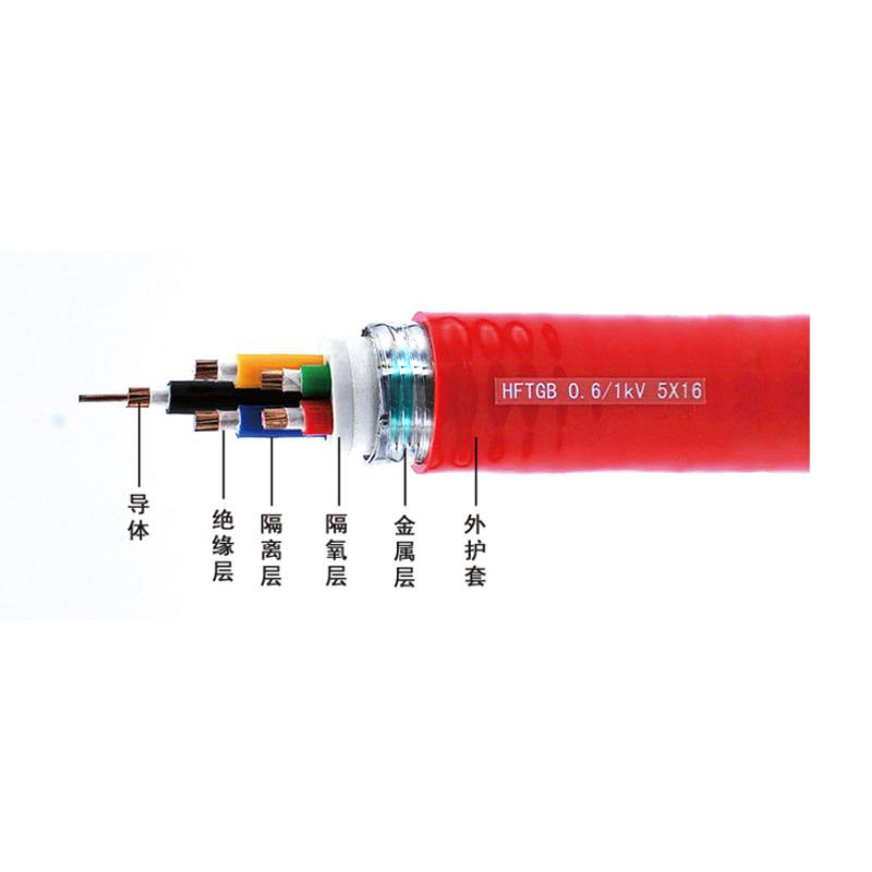 金屬護(hù)套聯(lián)鎖鎧裝無(wú)機(jī)礦物絕緣柔性防火電纜HFTGB